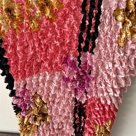 Vintage 1990's Abstract Floral Art fairy Magic Popcorn / Bubble Shirt NWT - Picture 2 of 6